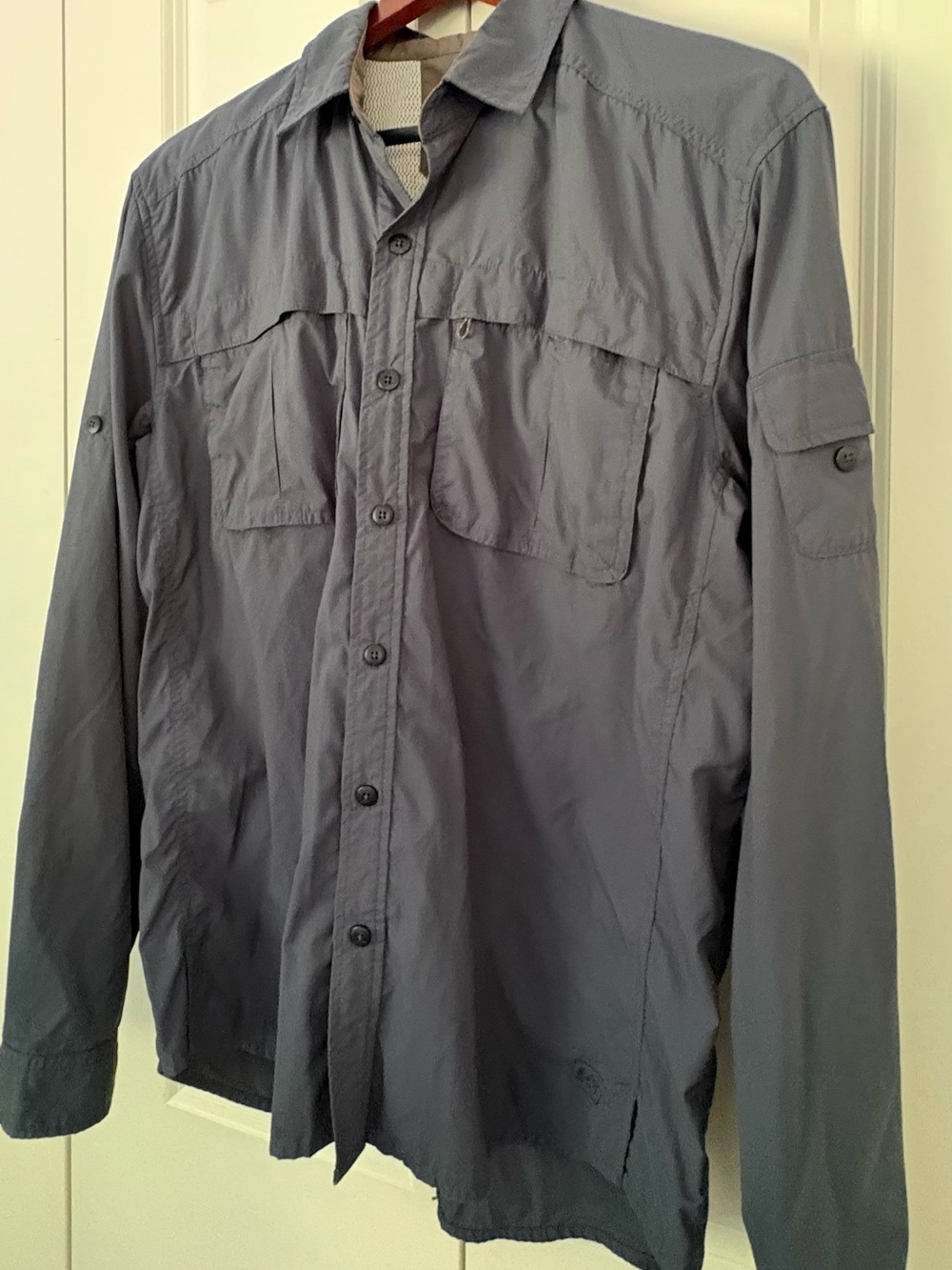 REI Men's Long-Sleeve Button-Down Shirt - navy blue